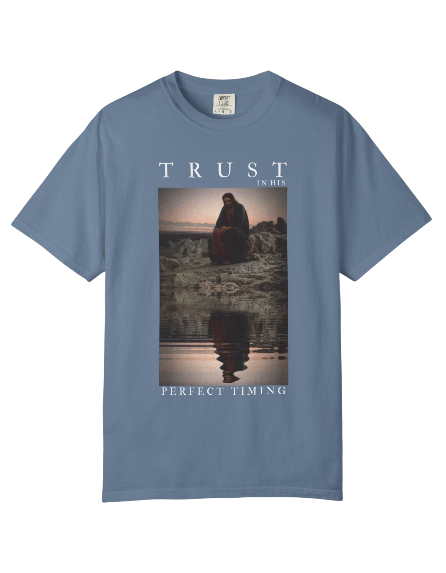 "Trust In His Perfect Timing" Unisex Heavy Tee