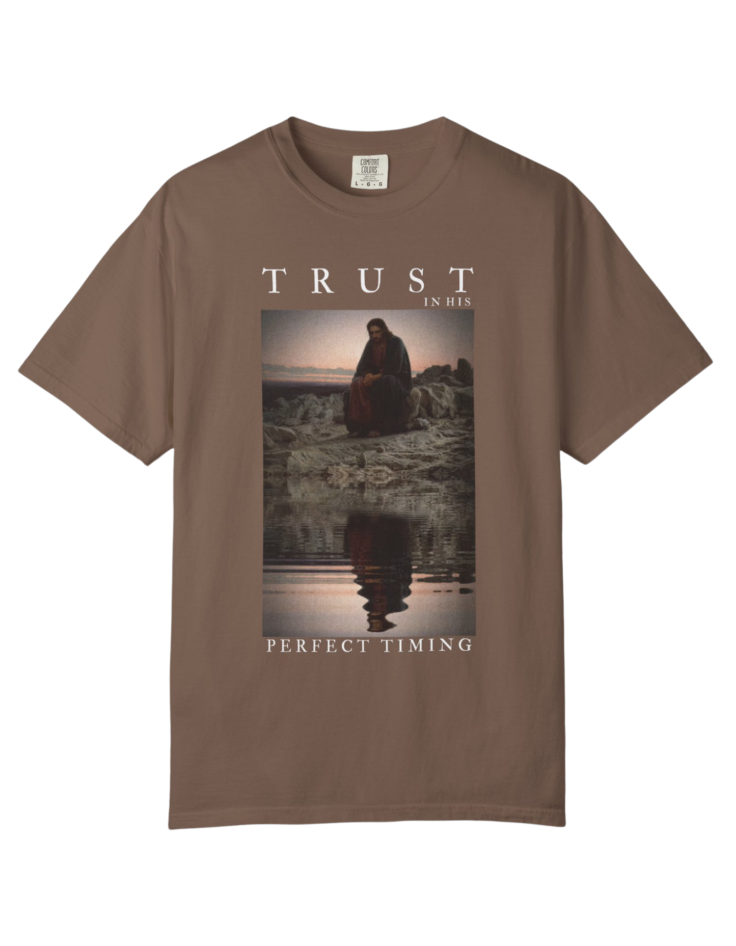 "Trust In His Perfect Timing" Unisex Heavy Tee