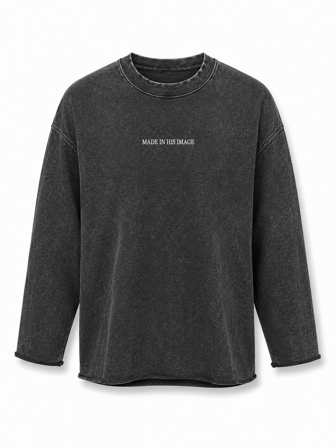 Cross Embroidered Oversized Sweatshirt
