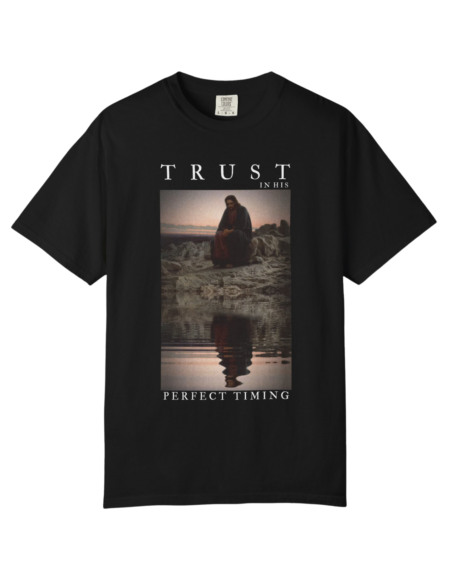 "Trust In His Perfect Timing" Unisex Heavy Tee
