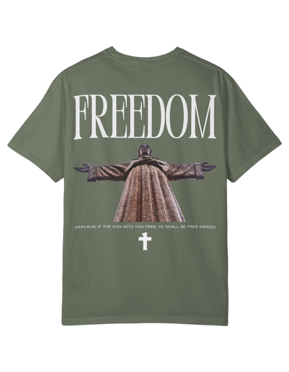 "FREEDOM IN CHRIST" Unisex Heavy Tee