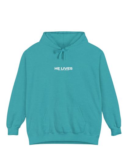 "He Lives" Unisex Heavyweight Hoodie