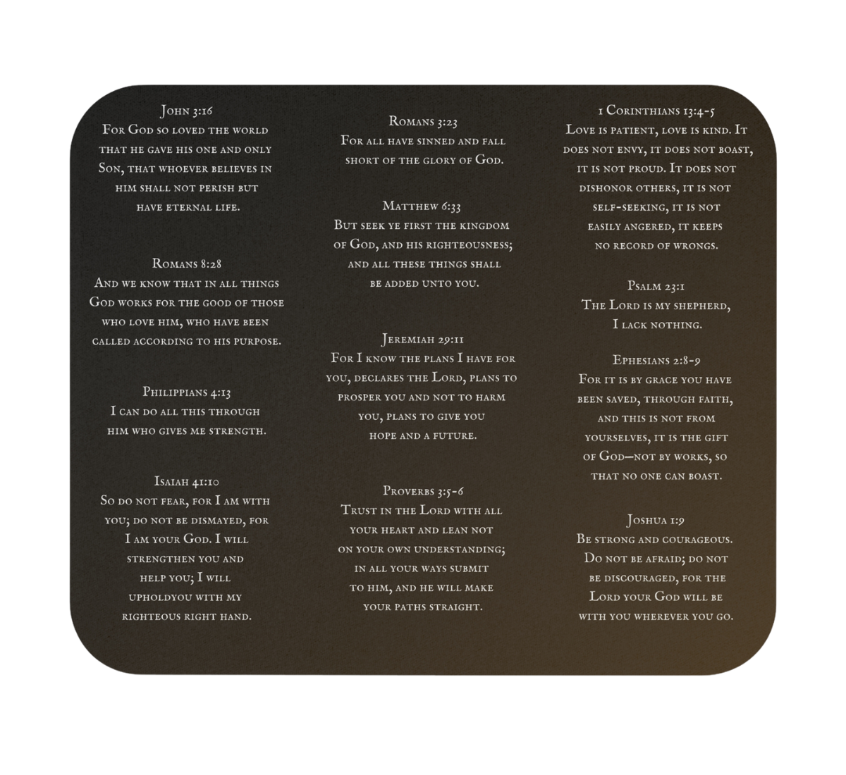 Scriptural Mouse Pad