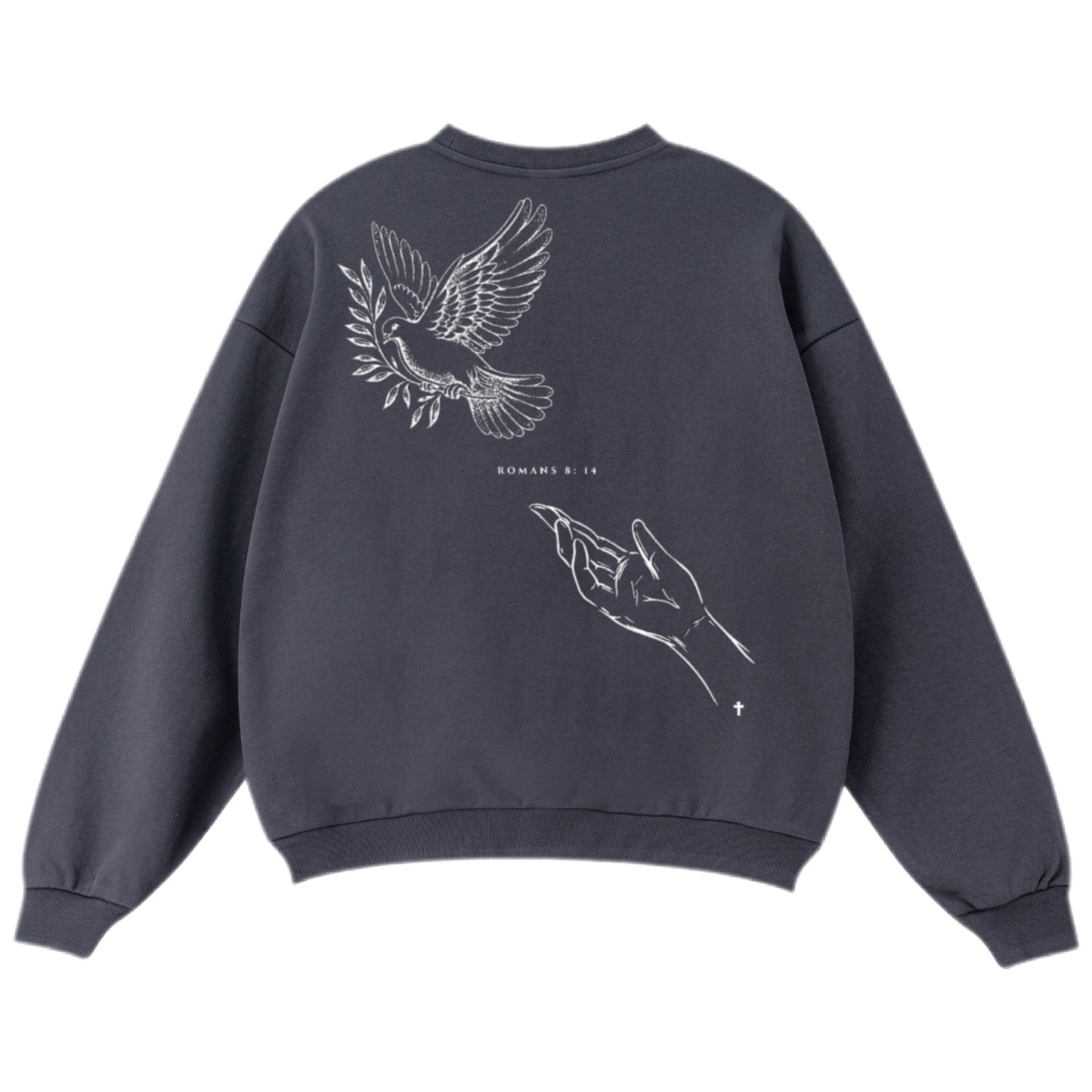 "LED BY THE SPIRIT" Unisex Oversized Premium 460 GSM Crewneck Sweatshirt