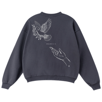 "LED BY THE SPIRIT" Unisex Oversized Premium 460 GSM Crewneck Sweatshirt