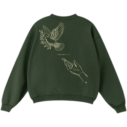 "LED BY THE SPIRIT" Unisex Oversized Premium 460 GSM Crewneck Sweatshirt