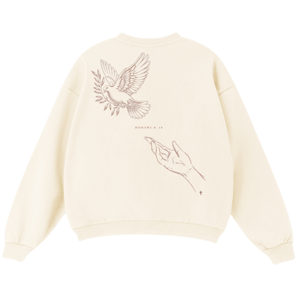 "LED BY THE SPIRIT" Unisex Oversized Premium 460 GSM Crewneck Sweatshirt