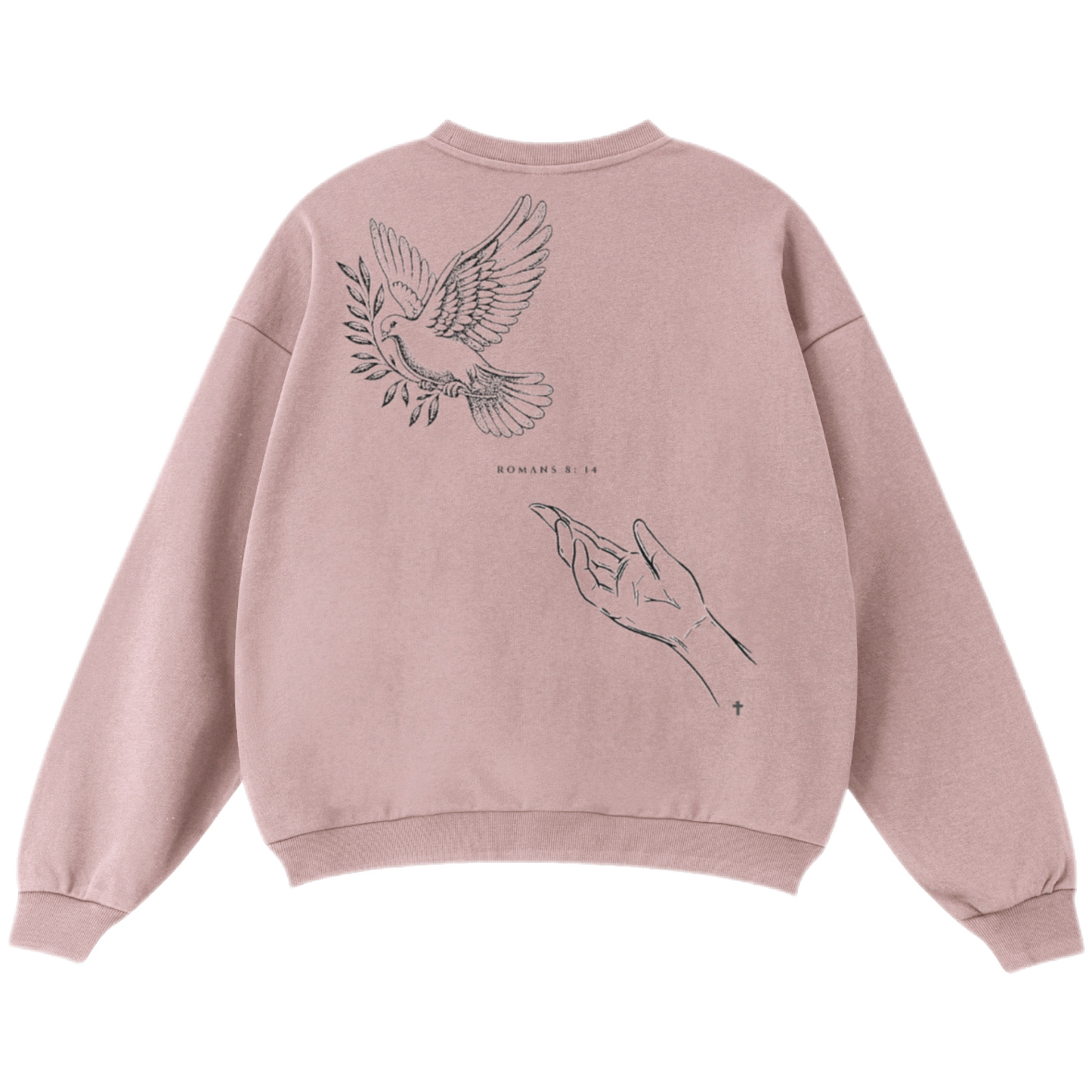 "LED BY THE SPIRIT" Unisex Oversized Premium 460 GSM Crewneck Sweatshirt