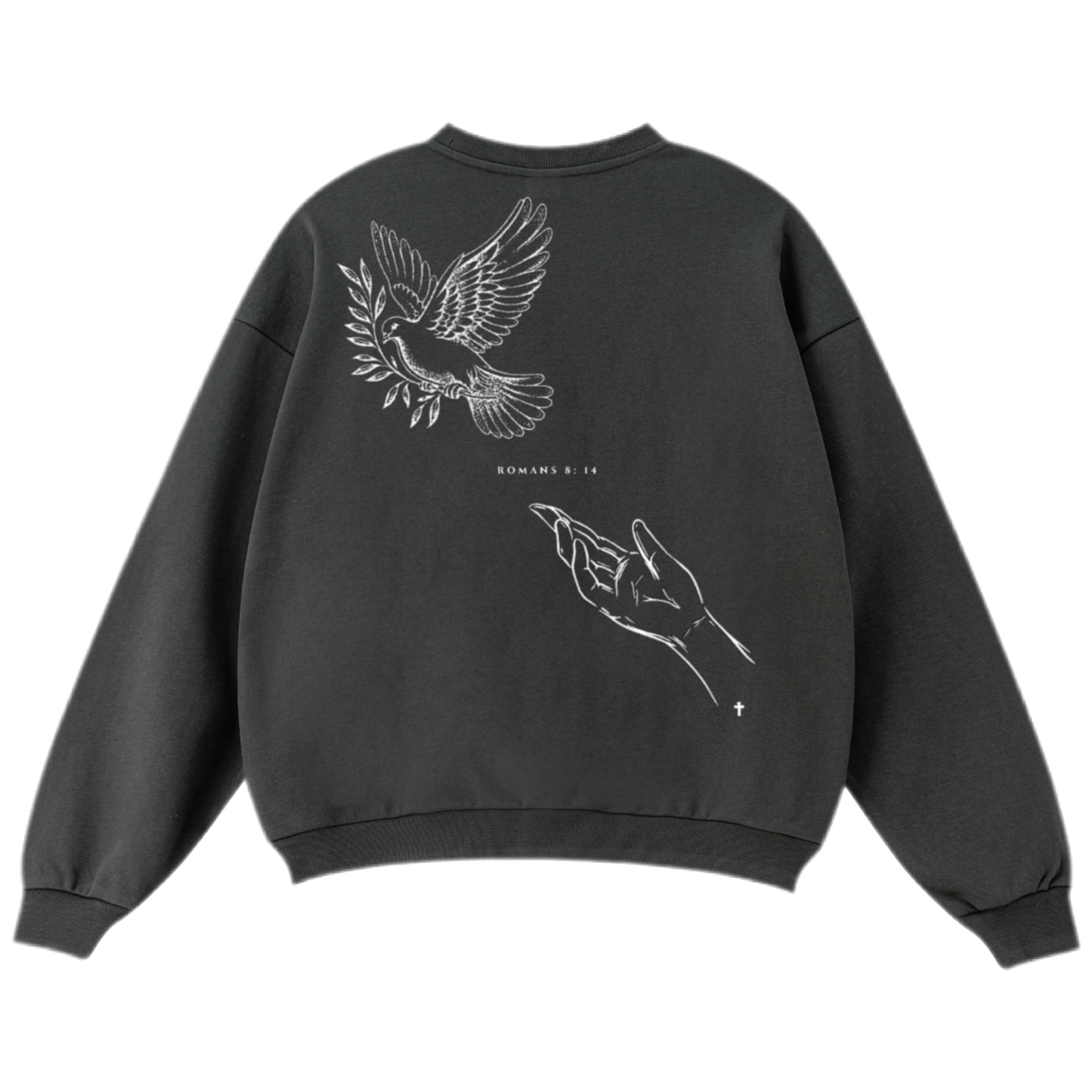 "LED BY THE SPIRIT" Unisex Oversized Premium 460 GSM Crewneck Sweatshirt