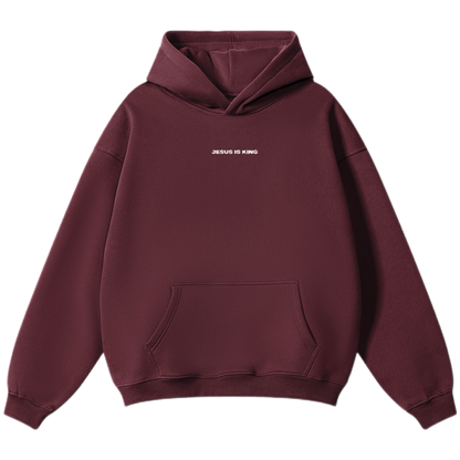 "Jesus Is King" Unisex Oversized Fleece Premium 380 GSM Hoodie