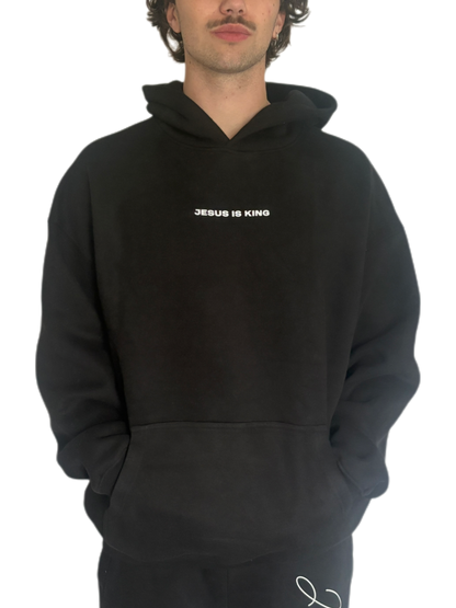 "Jesus Is King" Unisex Oversized Fleece Premium 380 GSM Hoodie