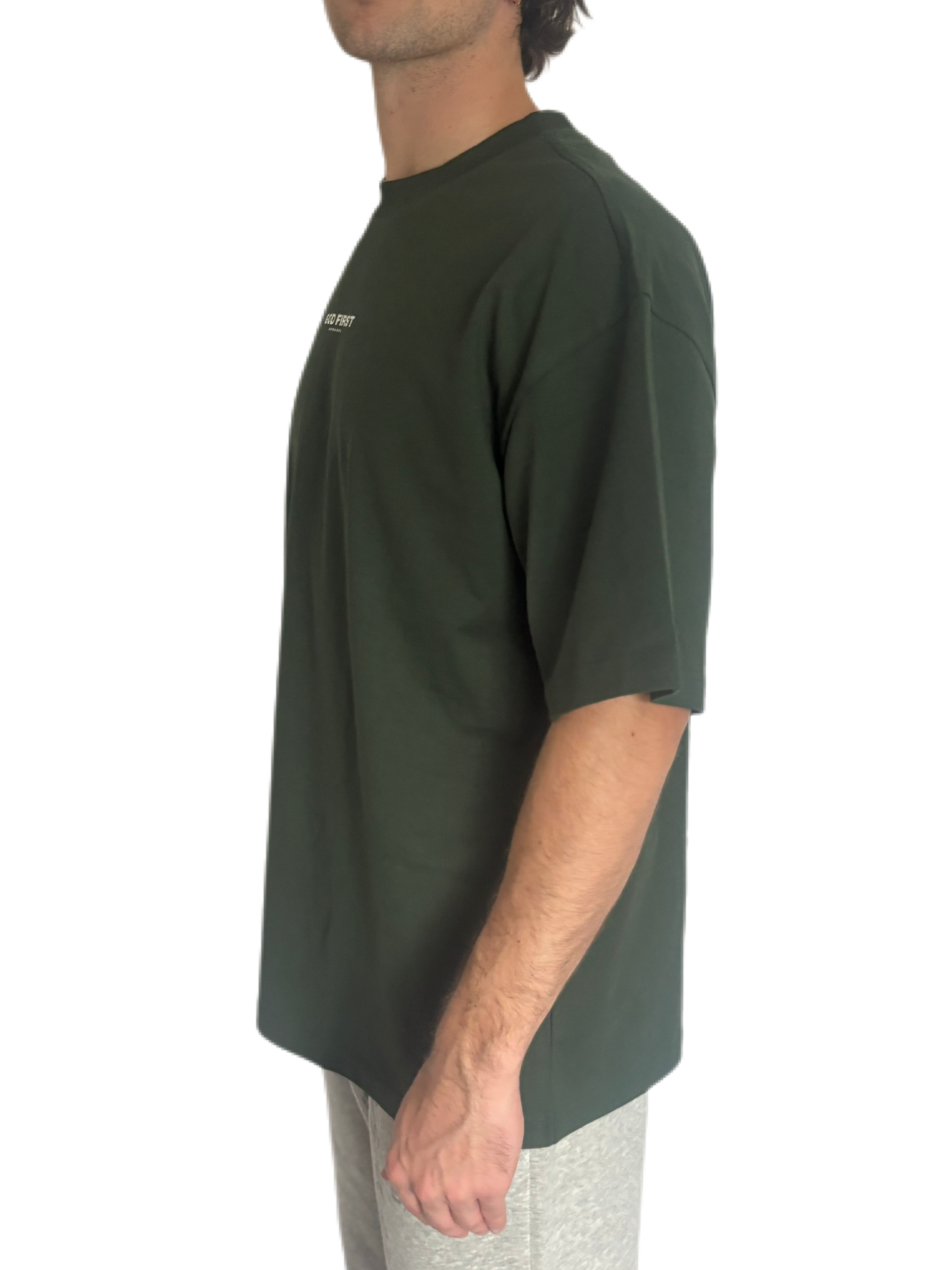 "God First" Unisex Boxy Oversized Premium 280 GSM Tee