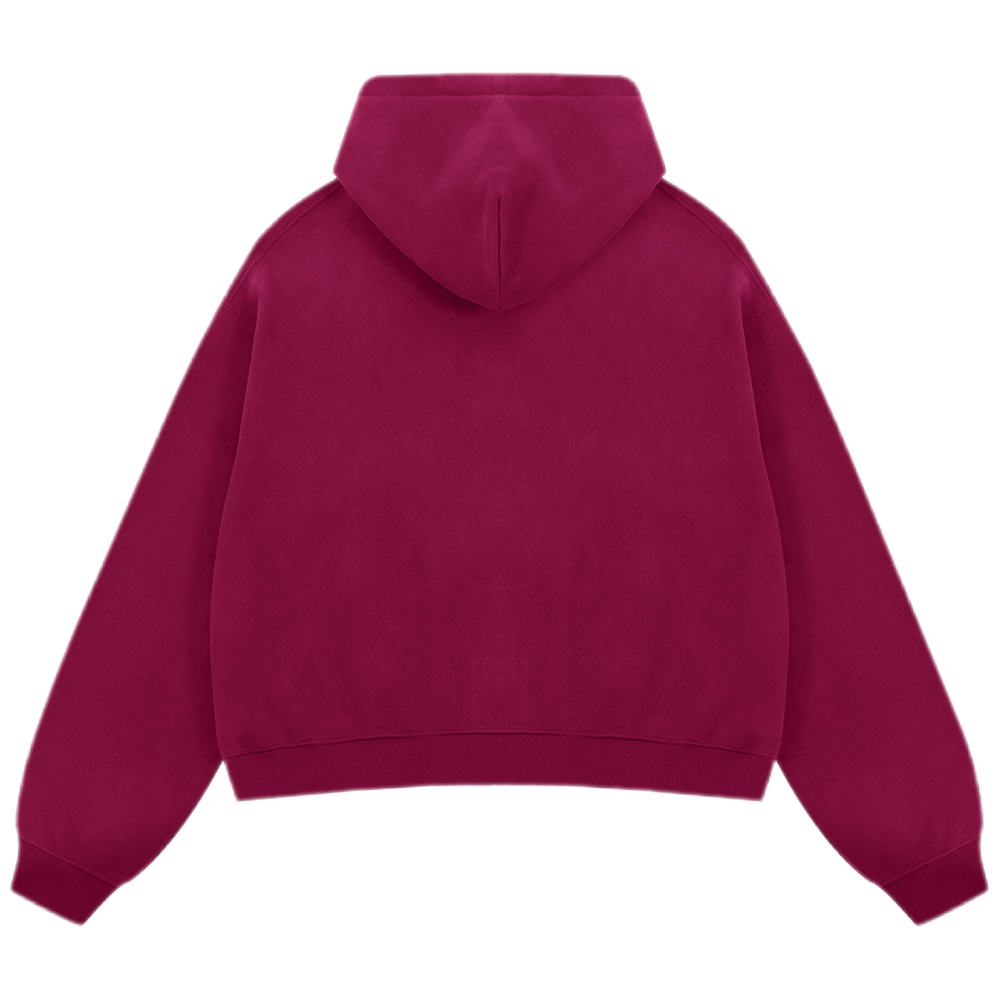 "PRAISE JESUS" Unisex Oversized Premium Boxy Cropped Fleece 380 GSM Zip-up Hoodie