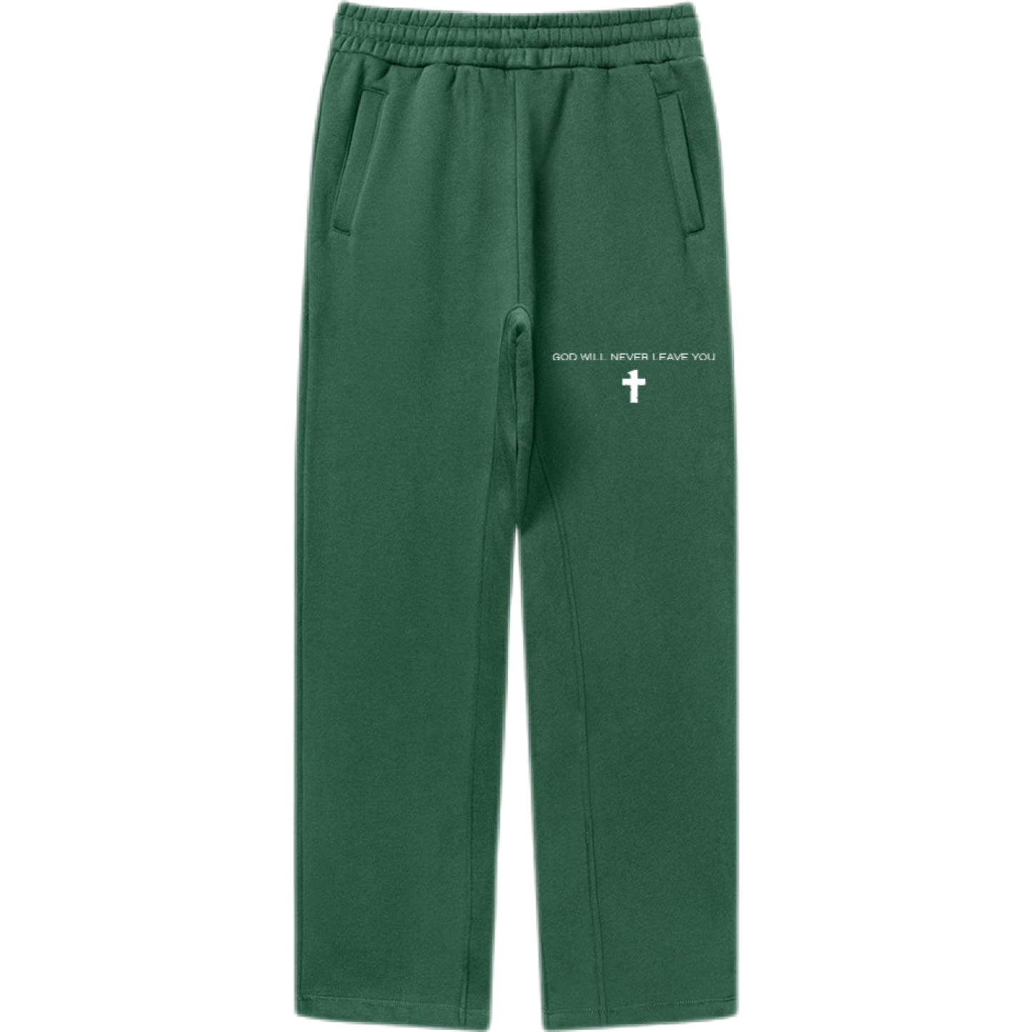 "God Will Never Leave You" Unisex Fleece Oversized Premium 380 GSM Sweatpants