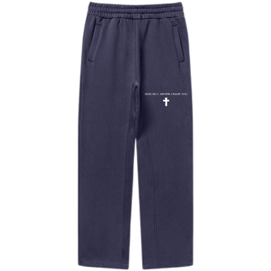 "God Will Never Leave You" Unisex Fleece Oversized Premium 380 GSM Sweatpants