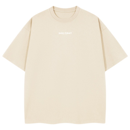 "God First" Unisex Boxy Oversized Premium 280 GSM Tee