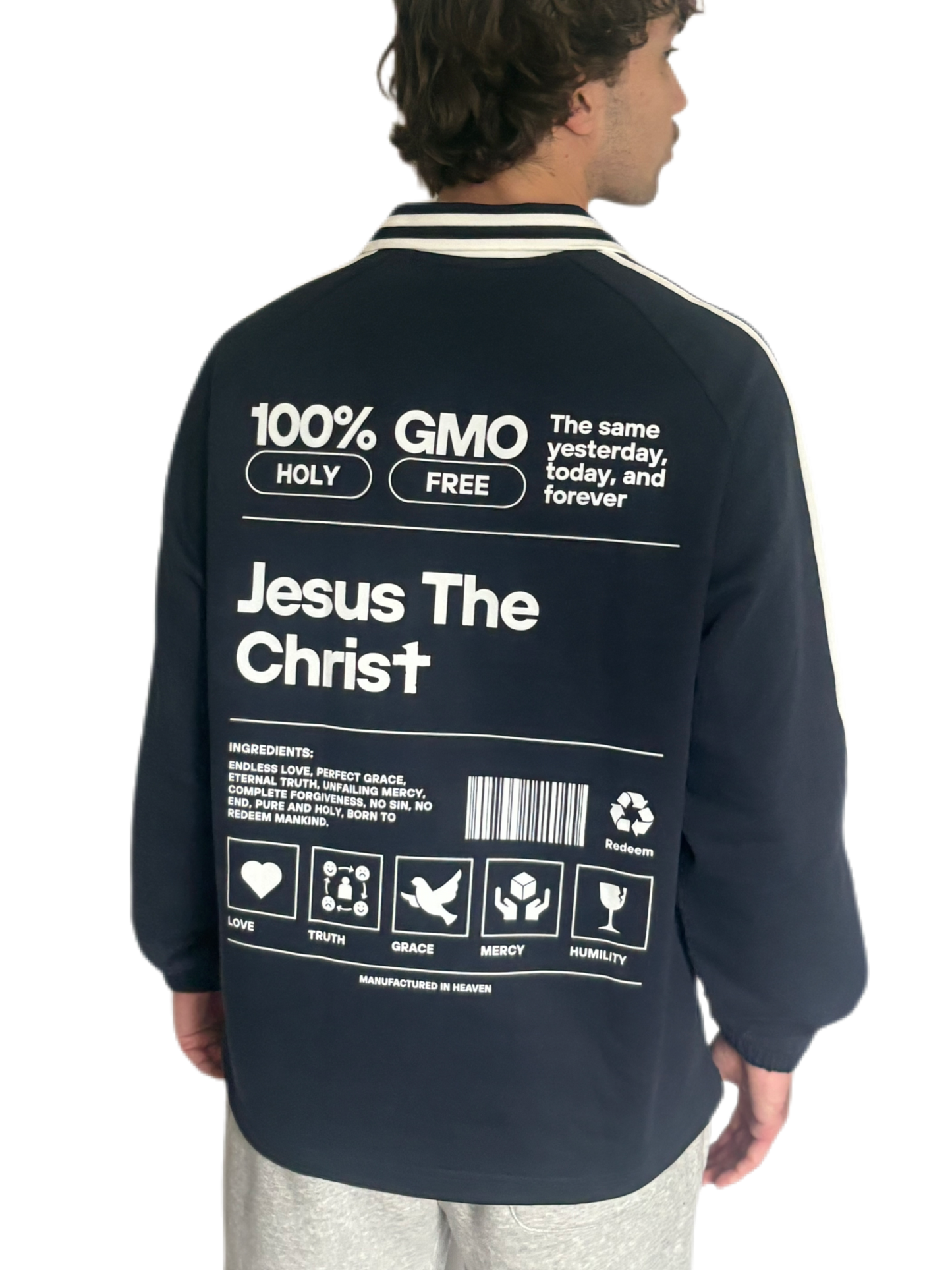 Jesus Ingredients Unisex Premium 380 GSM Collar Sweatshirt