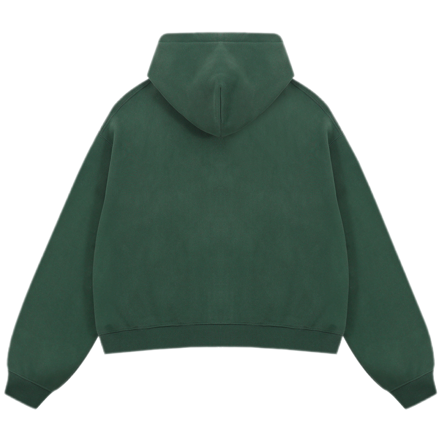 "PRAISE JESUS" Unisex Oversized Premium Boxy Cropped Fleece 380 GSM Zip-up Hoodie