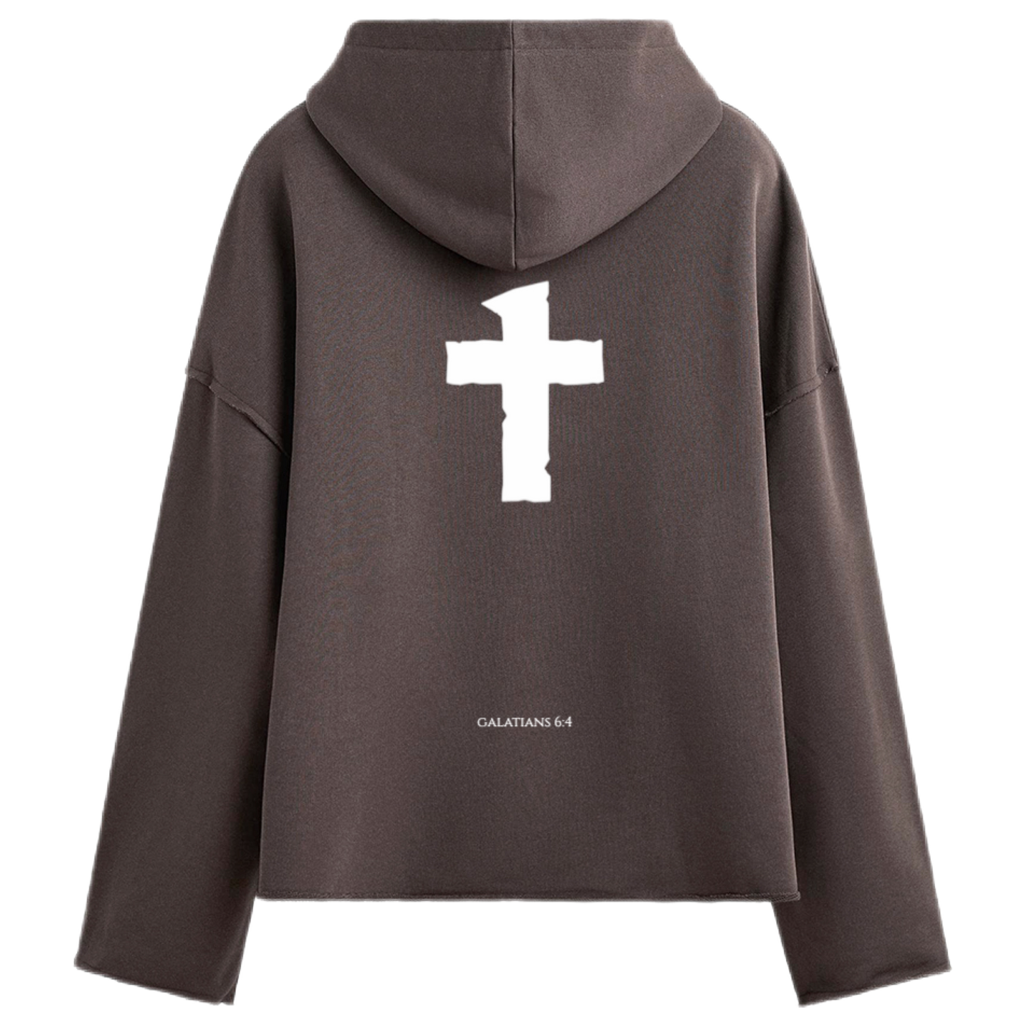 "Comparison" Unisex Oversized Cropped Boxy Premium 460 GSM Hoodie